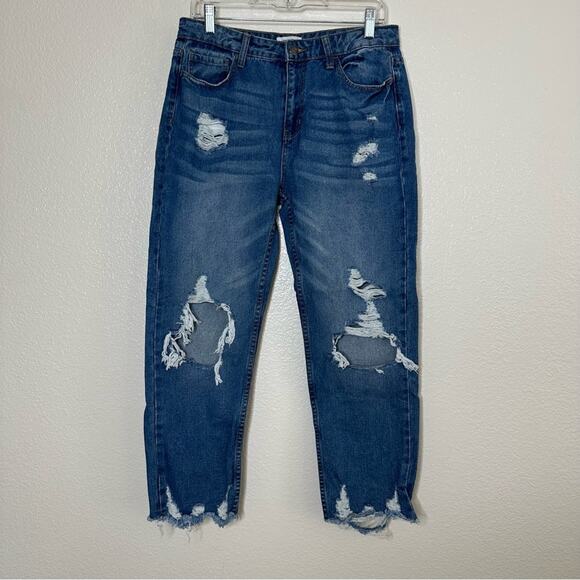 Anniewear Distressed Jeans Large - Picture 1 of 4
